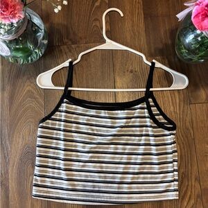 Women’s striped cropped top
